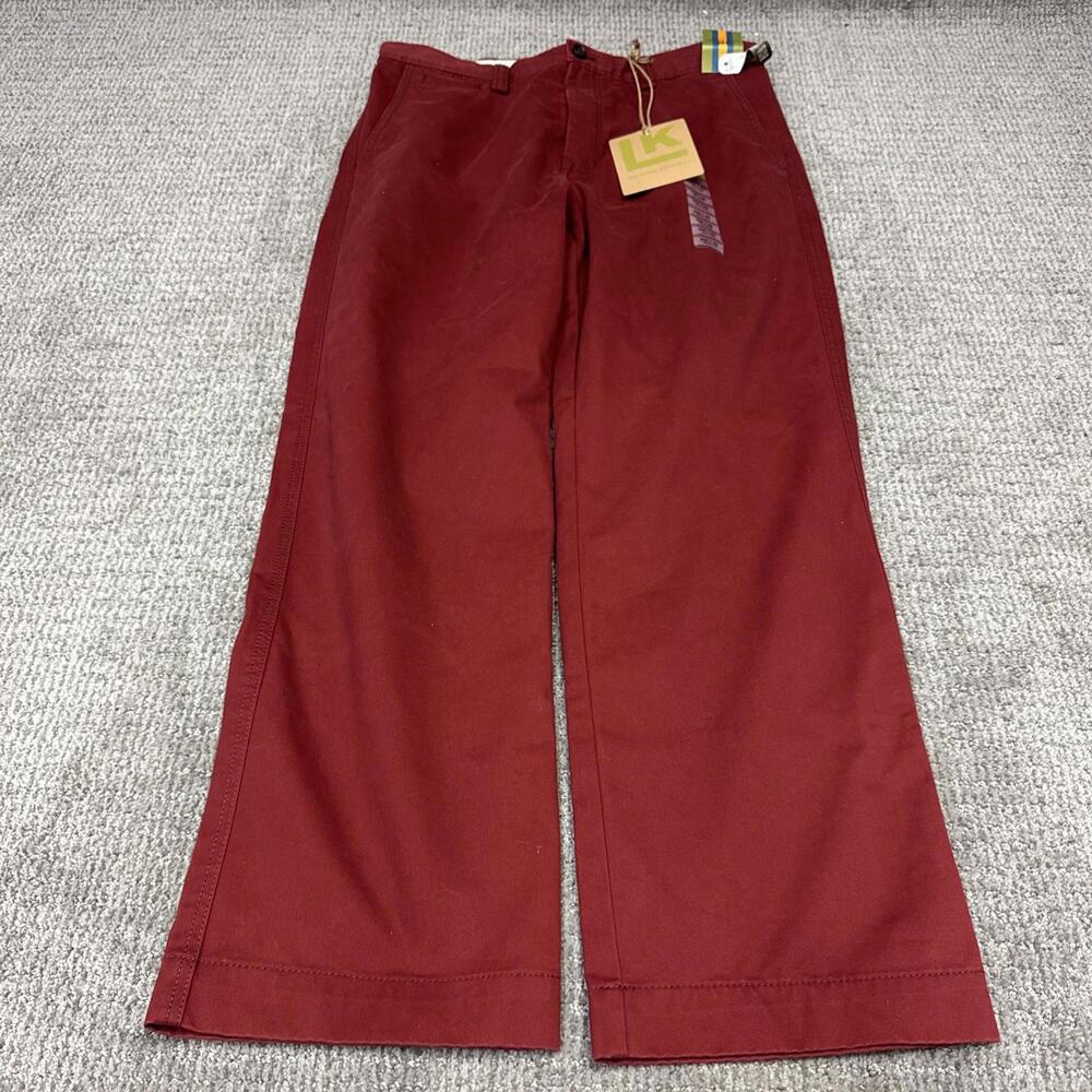 Life Khaki Haggar Pants Red Pockets Men’s Size 34x30 NWT